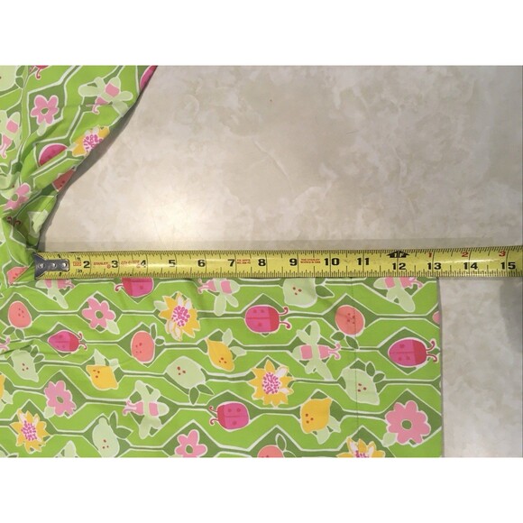 Lilly Pulitzer Stretch Capri Crop Pants Maze-ing Sz 6X White Label Lillycore - Picture 7 of 10